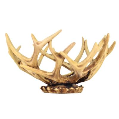 China Antler Resin Cowboy Decor Western Candy Plate Sustainable Fruit Dish Home Decor and Gift Crafts for sale