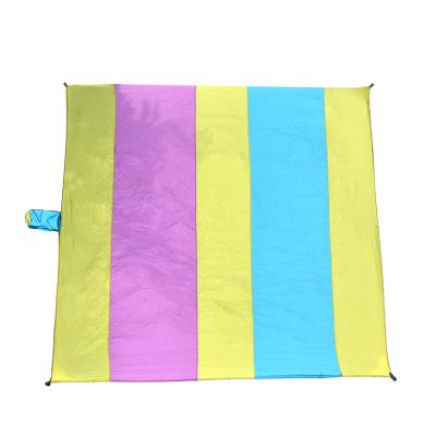 China Outdoor Camping Hiking Mat Camping Large Outdoor Waterproof Nylon Sand Proof Beach Blanket Moving Mat for sale