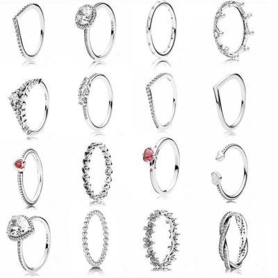 China Vintage Fashion Ring Jewelry Multi Designs Women Rings Fit For Pandora Ring Jewelry for sale