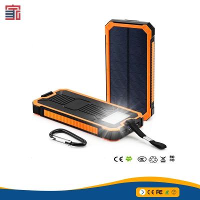 China Convenient Charger Cover Solar Power Bank 12000 Mah Android Mobile Phone Solar Power Bank Case for sale