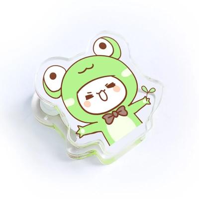 China Europe Anime Custom Design Acrylic Paper Clips Holder PP Plastic Clips for sale