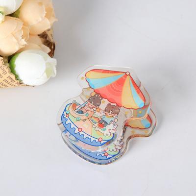 China Europe Anime Custom Design Acrylic Paper Clips Holder PP Plastic Clips for sale