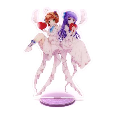 China Promotion Gift Acrylic Standee Custom Acrylic Laser Cutting Anime Hologram Printed Acrylic Standee for sale