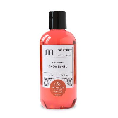 China Whitening Bath Bubble Bath Natural Skin Brightening Whitening Grapefruit Vanilla Soft Shower Gel Scented Body Wash for sale