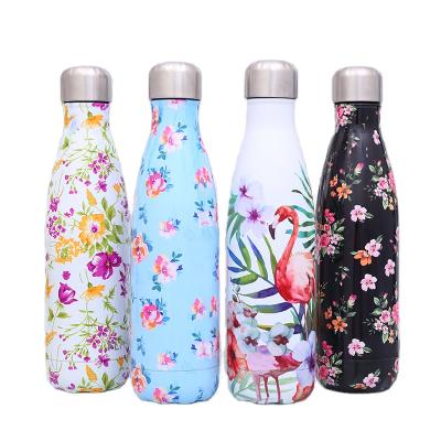 China Traditional Double Wall Water Bottle Custom Design Stainless Steel Vacuum Insulated Stainless Steel Cola Water Bottle for sale