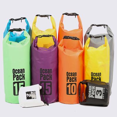 China Water Resistant 2022 New Factory Custom Boating Floating Hiking Wet Outdoor Waterproof Pack Ocean Kayak PVC Dry Bag for sale