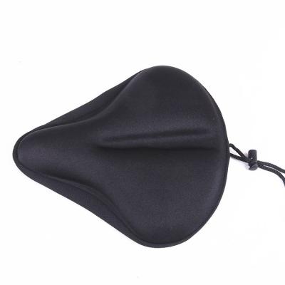 China Durable Silica Gel Comfortable Portable Wide Soft Comfortable Bicycle Seat Cover Soft Wide Cushion for sale