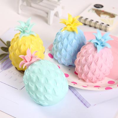 China Funny Tricky Popular Grape Ball Shape Pineapple Ball Duct Squeeze Toy New Tricky For Christmas Gift for sale