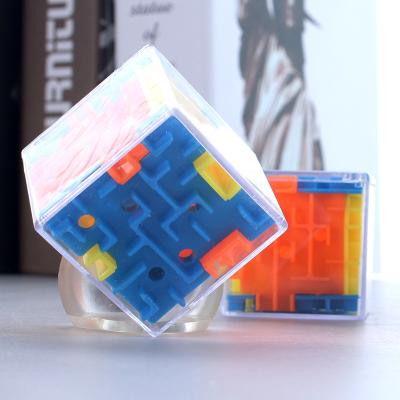 China 3D Mini Speed ​​Cube Labyrinth Rolling Magic Maze Fidget Toys Stress Relief Tik Tok Mini Pocket Toy 3D Puzzle Cube Adult Kids Early Educational Toy for sale