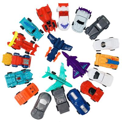 China PVC Variable Mini Transformation Inertial Car Plane Toy Robots Deformation Model Children Gift Car Transform Figure Toys for sale