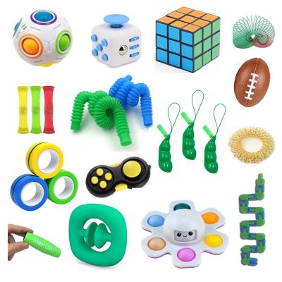 China Cheaper 22PCS Exercise Fingers Pack New Sensory Toys Set Decompression Fun Surprise Relaxing Toys For Kids Adult Gift for sale