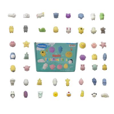 China Squishy Squishy Toy Set 50 Pcs 2021 New Amazon Hot Selling Anti Strain Toys Squishics Squishy Toys For Kids And Adult for sale