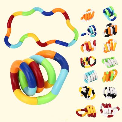 China The Developing Cube Lane Twist Twisting Toy Therapy Anxiety Stress Decompression Toys DIY Toy Amazon Hot Sale Stress Relievers Brain Magic Relaxation Busy Person String Toy for sale