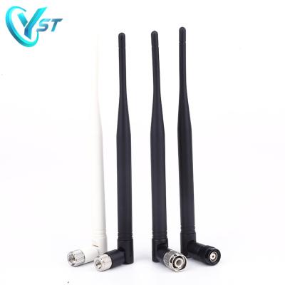 China High Gain 2.4Ghz 5dbi Rubber Band Antenna With SMA-Jack Connector Wifi Antenna for sale