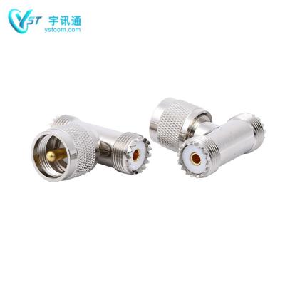 China UHF-J to UHF-Female-k 2 Way Connector YA-UHF-04 3 Way Splitter Adapter 2 Ways for sale