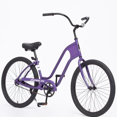 China 2021 26 inch retro steel beach cruiser bicycle lady bikes sharing bicycle advertising bicycle promotion gift for sale