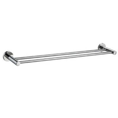 China Fashion 304 Stainless Steel Promotional Double Rod Towel Rack Bathroom Accessories for sale