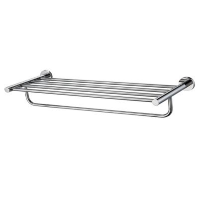 China Fashion Manufacturer Direct Selling Bath Towel Shelf With Towel Rack Stainless Steel Wall Mount Towel Shelf for sale