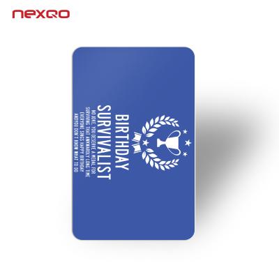 China Waterproof / Waterproof Customized Logo RFID Hotel Key Card Door Access Control Printed Card for sale