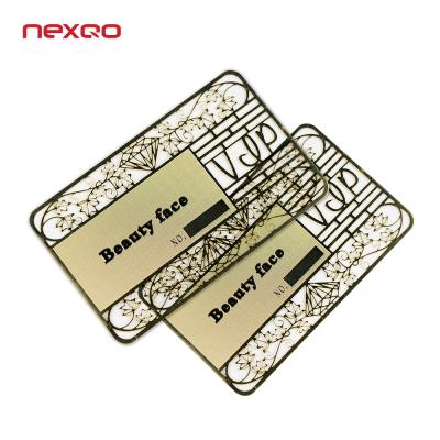 China China Cheap Price Stainless Steel Credit Card Metal Size Printed Business Card for sale