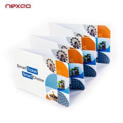 China Full Color DNA Chip Access Control RFID NTAG 424 Event Identity Offset Printing Smart Paper Ticket for sale