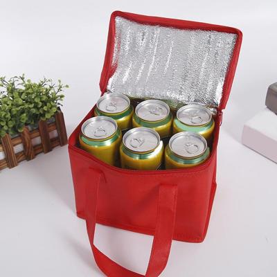 China 6 Pack Custom Therma Waterproof Bag Cheap Wine Bottle Fishing Waterproof Food Delivery Insulated Lunch Cooler Thermal Bag for sale