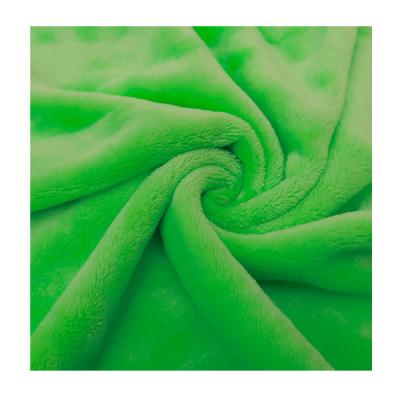 China Waterproof Comfortable Polyester Flannel Fleece Fabric Warm Weighted Covering Polyester Cloth Home Textile for sale