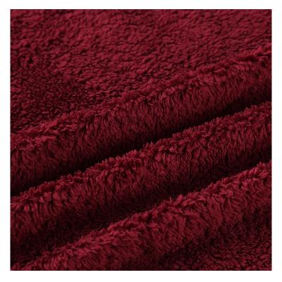 China Hot Sale Shrink-Resistant Knitted Polyester Kids Shed Blanket Recycled Polyester Solution Dyed Acrylic Fabric Excellent Colors for sale