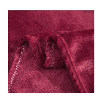 China Best Price Anti-static Textile Breathable Polyester Fiber Crepe Fabric Coral Fleece Fabric For Cloth for sale