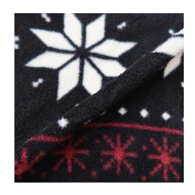 China Waterproof Hot Selling 100% Polyester Soft Knitted Garment Printed Fleece Fabric for sale