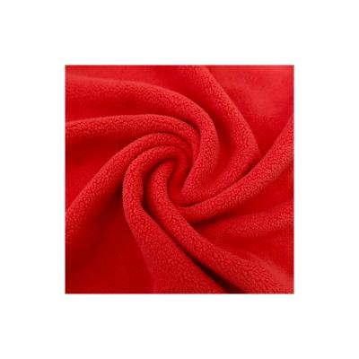 China Waterproof Anti-Static Breathable Medium Weight Polar Fleece Sleepwear Solid Fleece Fabric for sale