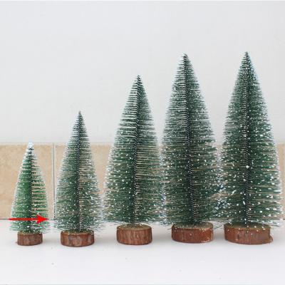 China Beautiful Colorful Mini Christmas tree dipped in cedar table top window small ornaments children's Christmas gifts for sale