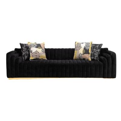 China Channel new design modern high-grade Channel 4 seater sofa with glod base. for sale