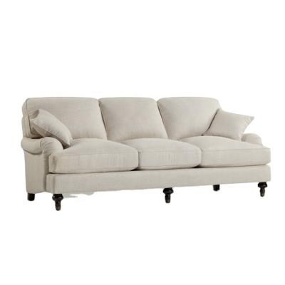 China Downstairs high-grade French provincial lounge downstairs 3-seat sofa. for sale