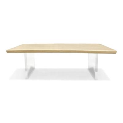 China New design acrylic home furniture wooden coffee table with acrylic legs. for sale