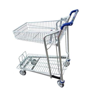 China Convenience New Style American Supermarket Collapsible Rollator Shopping Cart for sale