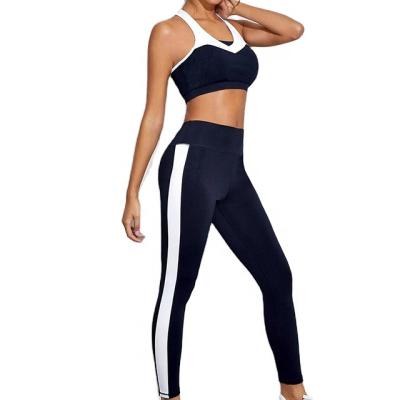 China Breathable Fitness And Women Yoga Wear Yoga Set Seamless Leggings And Back Runner Sports Bra for sale