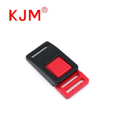 China Helmet Parts KJM Customized Color Plastic Motorcycle Bicycle Helmet Strap Side Release Buckle for sale