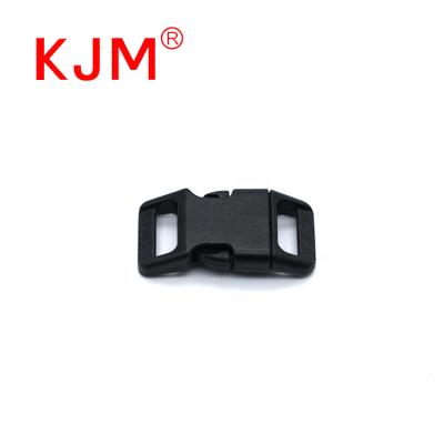 China OEM&ODM Reflective Side Release Safety Plastic Curved Loose Buckle 10mm Small For Cat Pet Collar for sale