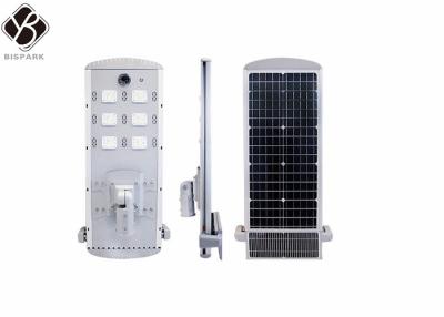 China Newest All In One IP65 Lithium Battery Powered Smart Self Cleaning Solar Street Light à venda