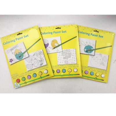 China DIY Paint Wholesale Children Drawing Writing Education 6 Colors Kids DIY Painting Colorful Graphic Card for sale