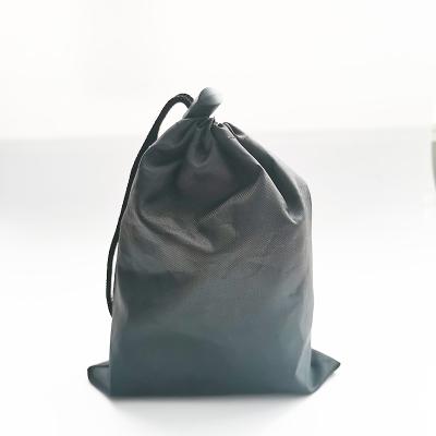 China Good Handled Selling Customized Black Polyester Drawstring Bag Sports Drawstring Bag Polyester for sale