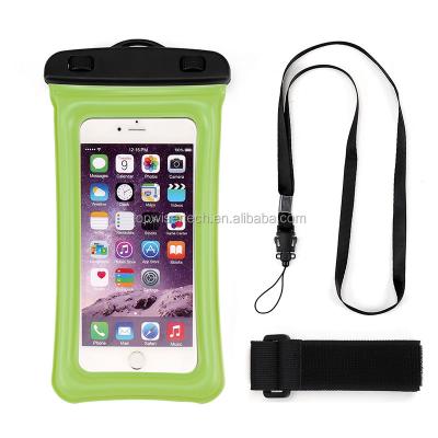 China Sandproof Waterproof Dustproof Floating Waterproof Case/With Armband IPX8 Waterproof Cell Phone Dry Bag Pouch Bag For iPhone X/8/8Plus/7/7Plus/6S/6Plus for sale