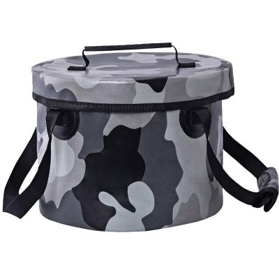 China Sustainable Collapsible Bucket With Lid Aquarium Water Change Pail Outdoor Water Storage Container For Camping, Hiking, Gardening for sale