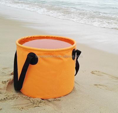 China Viable Outdoor Travel Wash Basin Bucket Bowl Sink Wash Bag Water Bucket Collapsible Folding Camping Bucket for sale