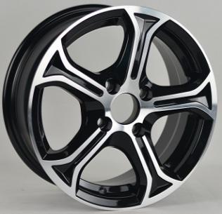 China Chrome Black 14 Inch Alloy Wheels , Aluminum Alloy Wheels With 14x6.0 Size KIN-593 for sale