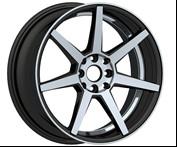 China Kin-732 Black Chrome 17 Inch Alloy Wheels with 17x7.5 / 17x9.0 Size for Benz for sale