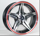 China Alloy Cars Silver Full Painted 13 Inch Wheels With Machine Cut Face for sale