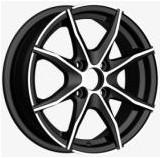 China Black  14 Inch Alloy Wheels Full painted 4 Hole 58.6-73.1 CB for sale