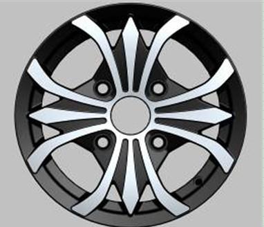 China 12 Inch Alloy Wheels With Machine Cut Lip For Vehicle / Car CB 56.1 - 73.1 for sale